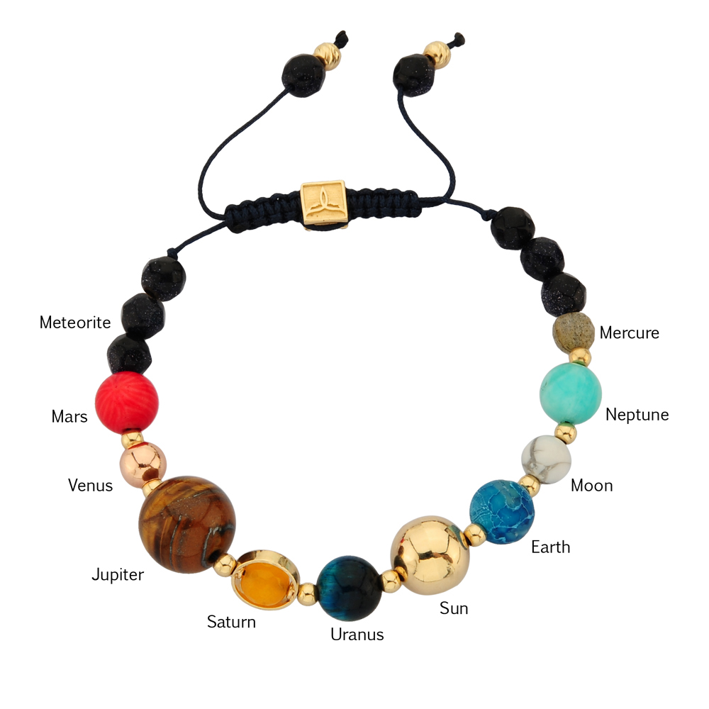 Solar System Wristband With Dorika and Mystic Stones Blue