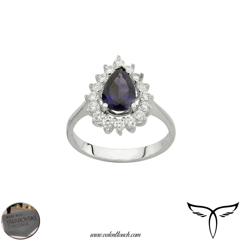 Ring Swarovski Sapphire(cz) White 14626-2 