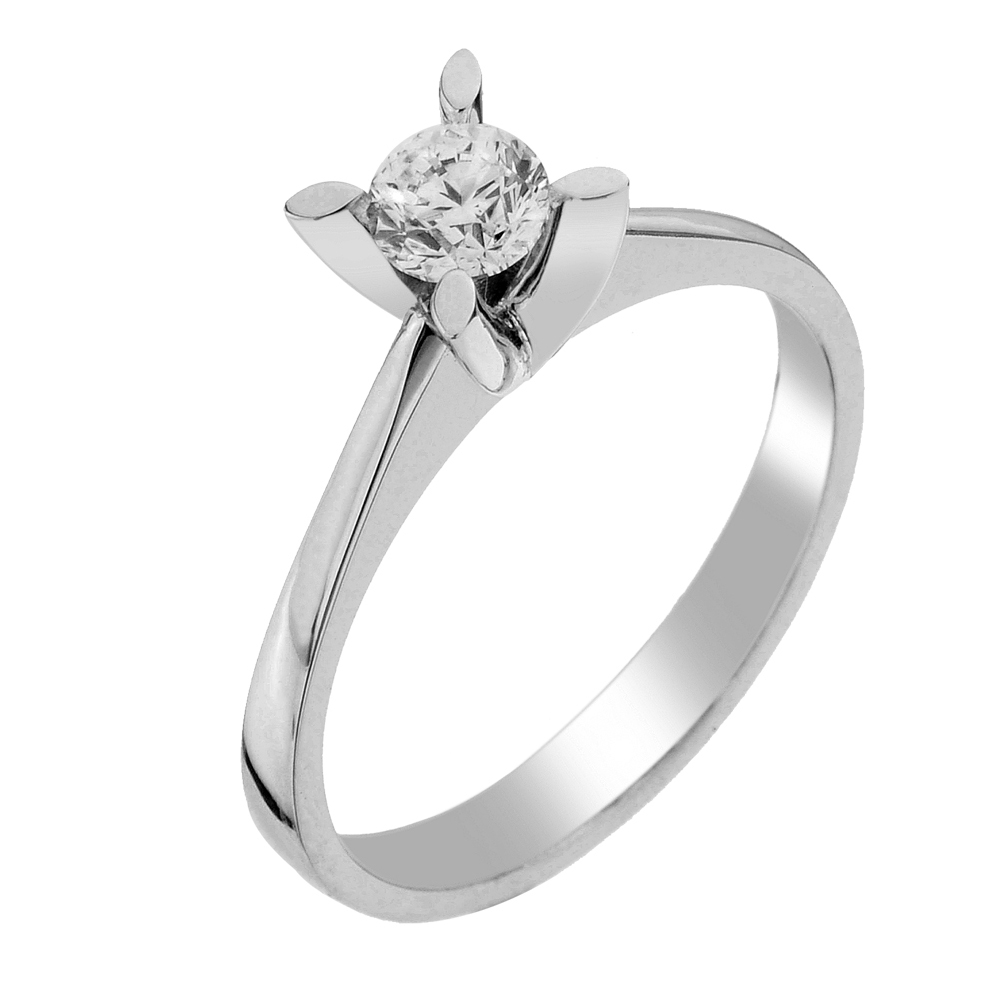 Diamond Ring Clover of Chance 0.40CT 3.7