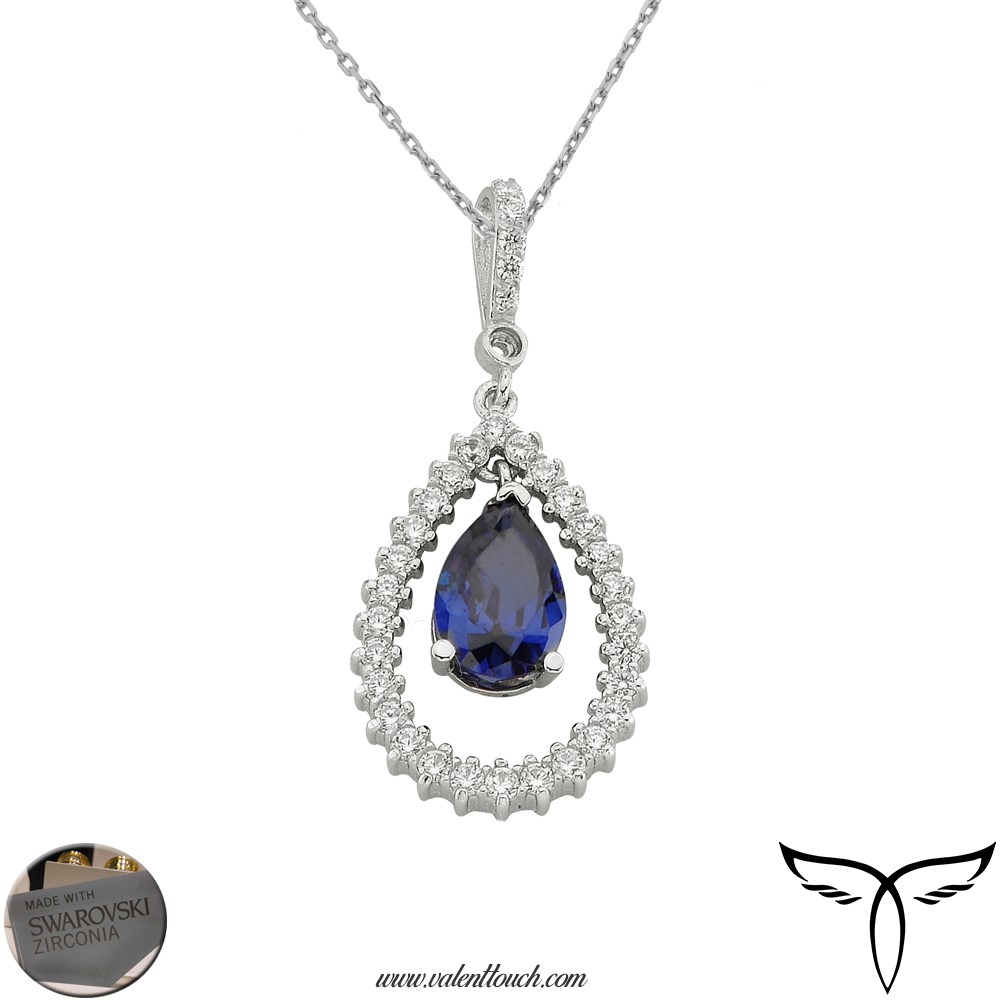 Necklace Swarovski Sapphire (cz) White 14626-3 
