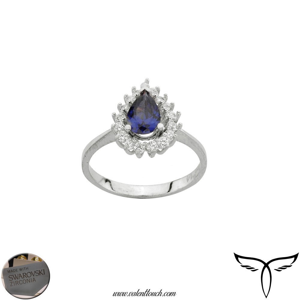 Ring Swarovski Sapphire(cz) White 14626-1 3.51