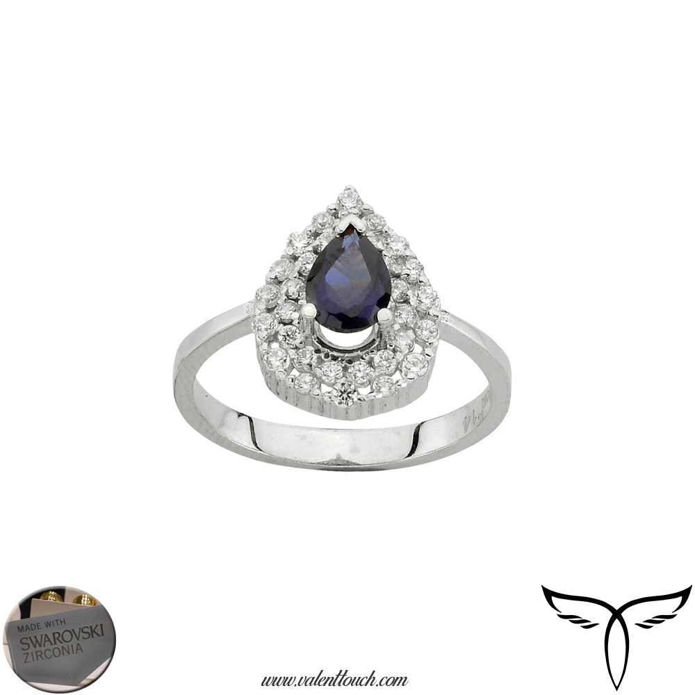 Ring Swarovski Sapphire (cz) White 14626-5 3.6